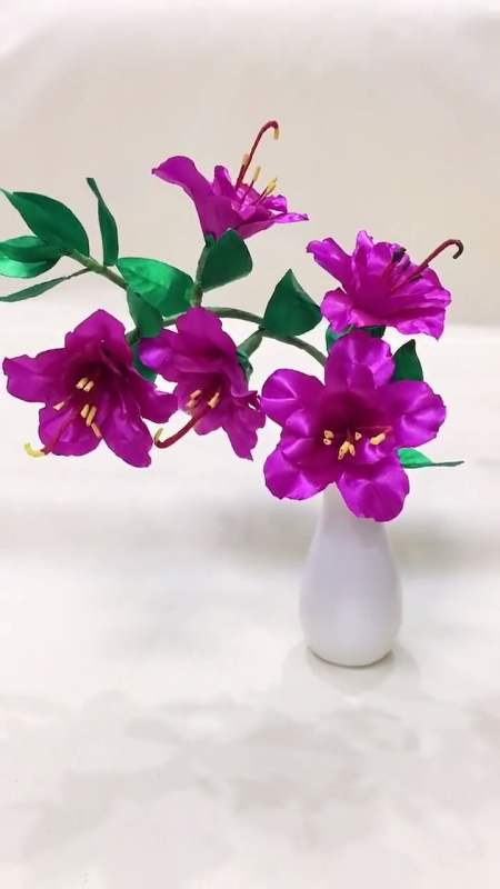 手工制作三秒教会杜鹃花的做法赶快做起来