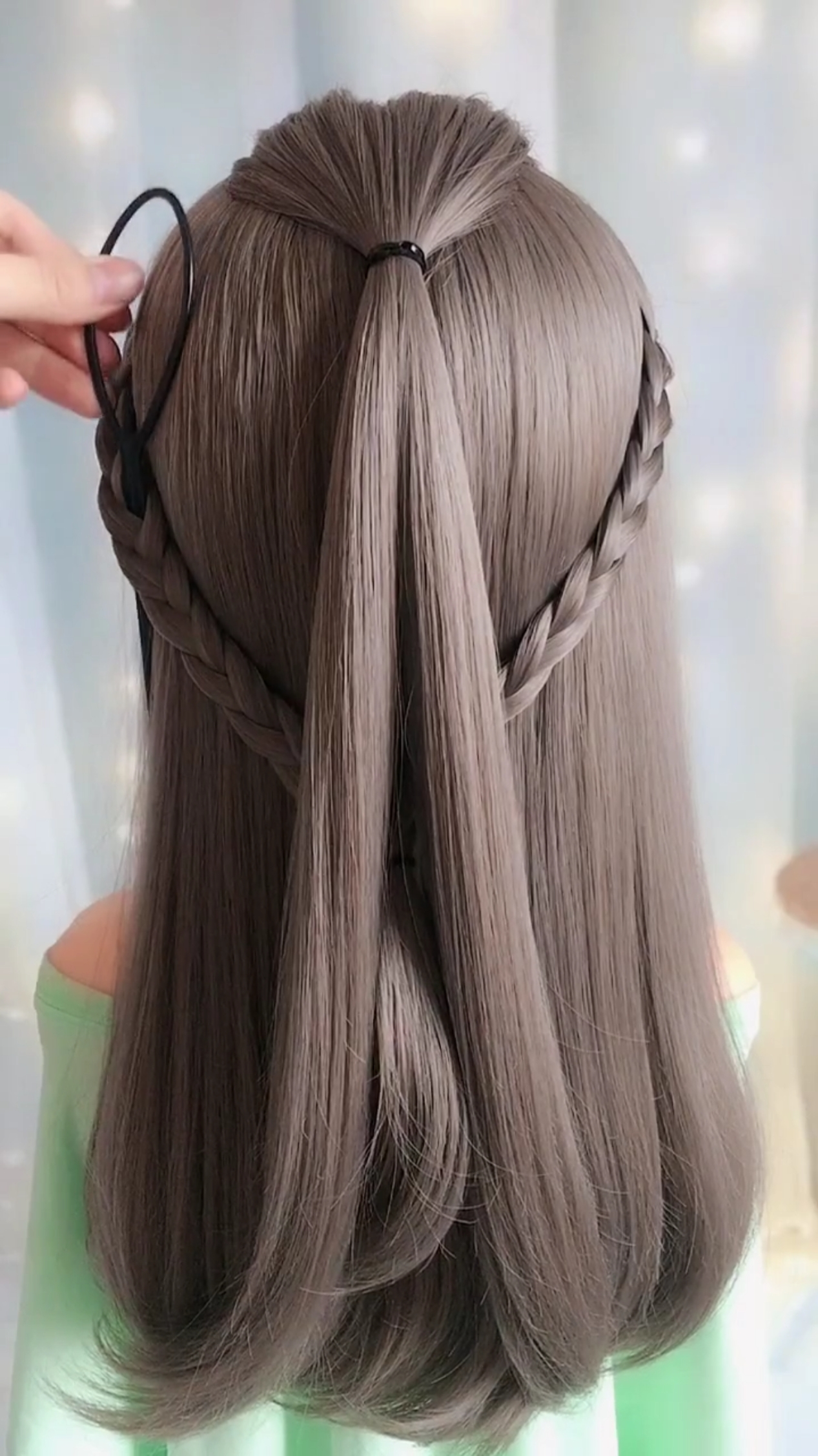 降落伞发型  你会吗