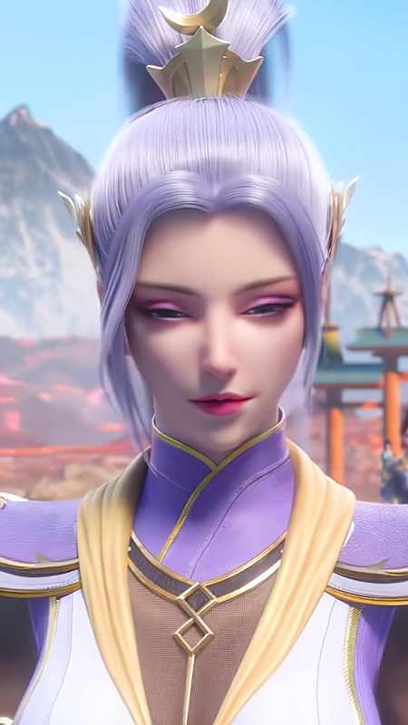 从此萧炎又多了一个想保护他的人 #国漫女神韩月 #斗破苍穹年番迦南学