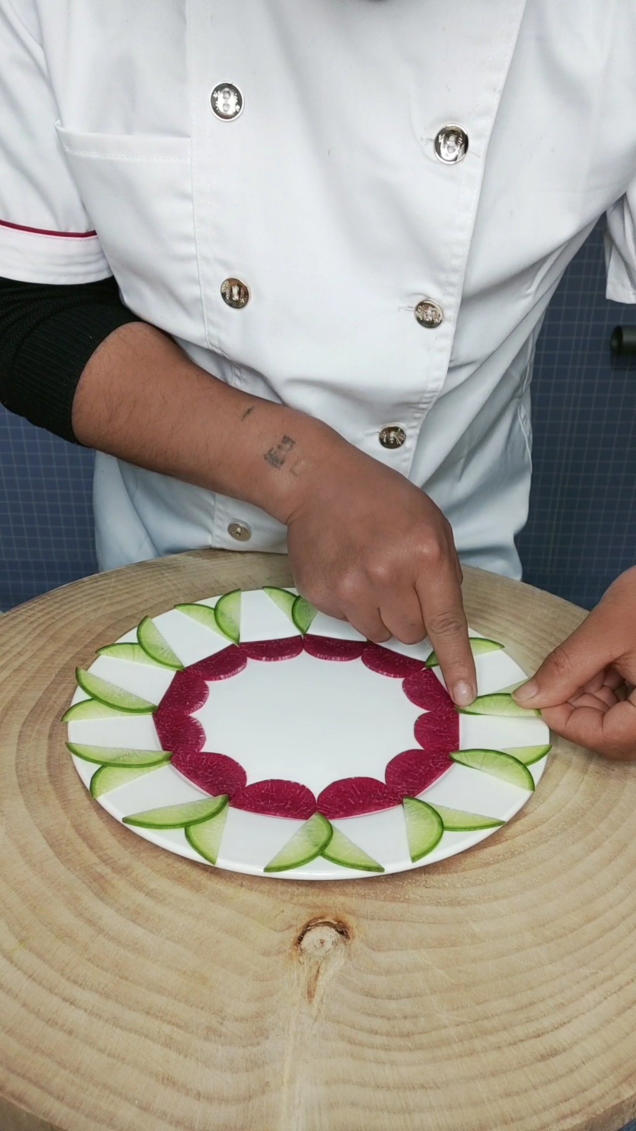 刀工摆盘艺术#这是高手