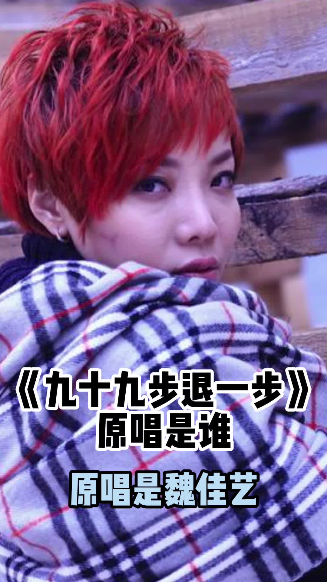 九十九步退一步原唱是魏佳艺一起欣赏吧