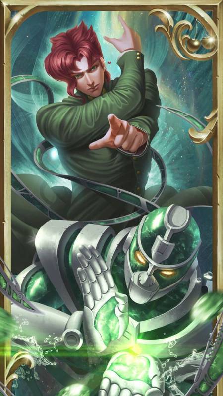 jojo的奇妙冒险#dio!接招吧!半径20米的绿宝石水花!