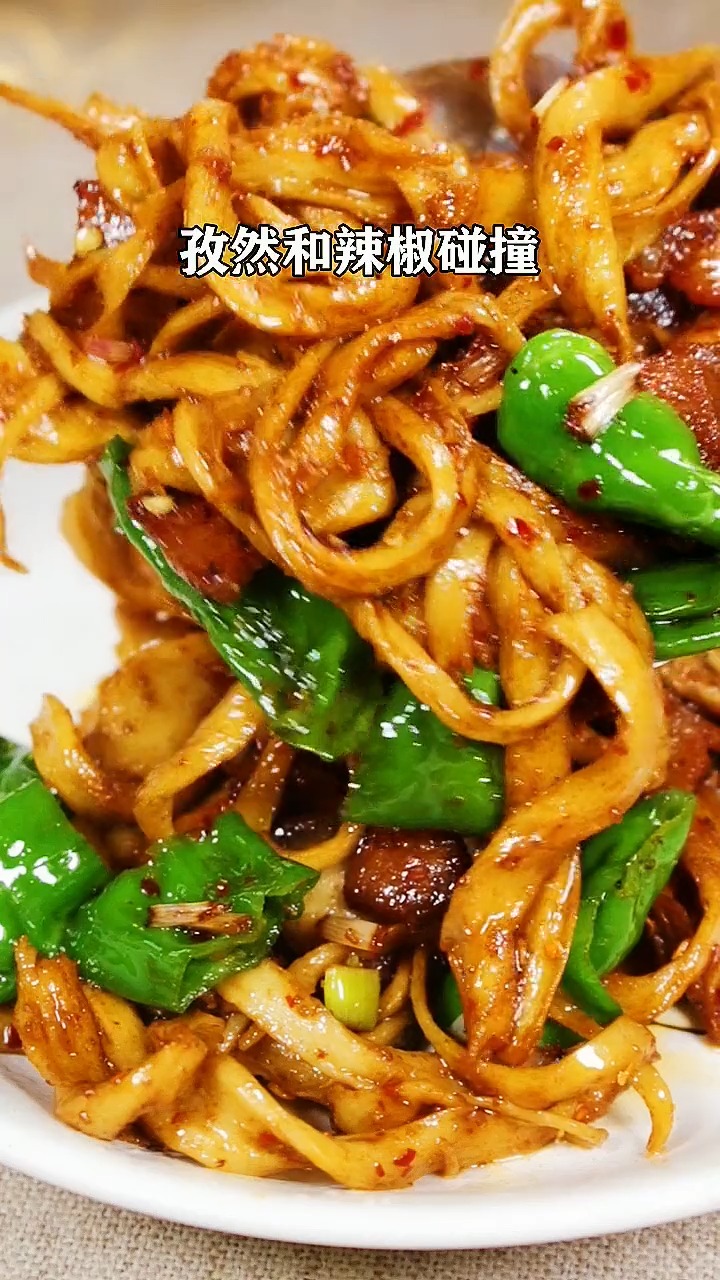 家常菜孜然面筋这样炒再也不想出去吃烧烤