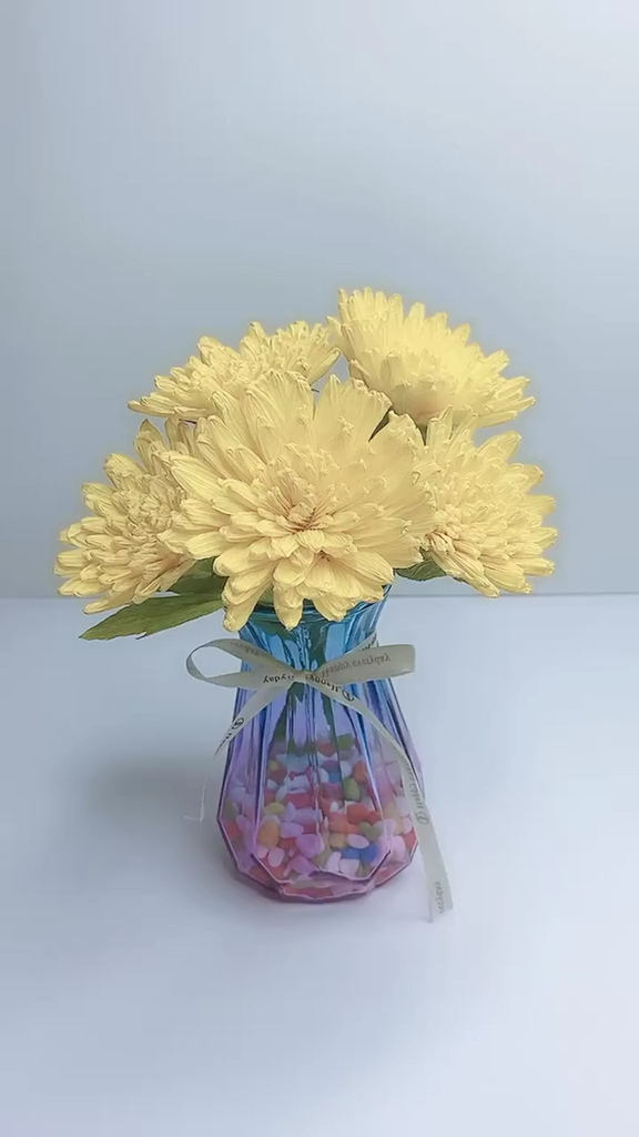 快要憋疯的你#皱纹纸菊花