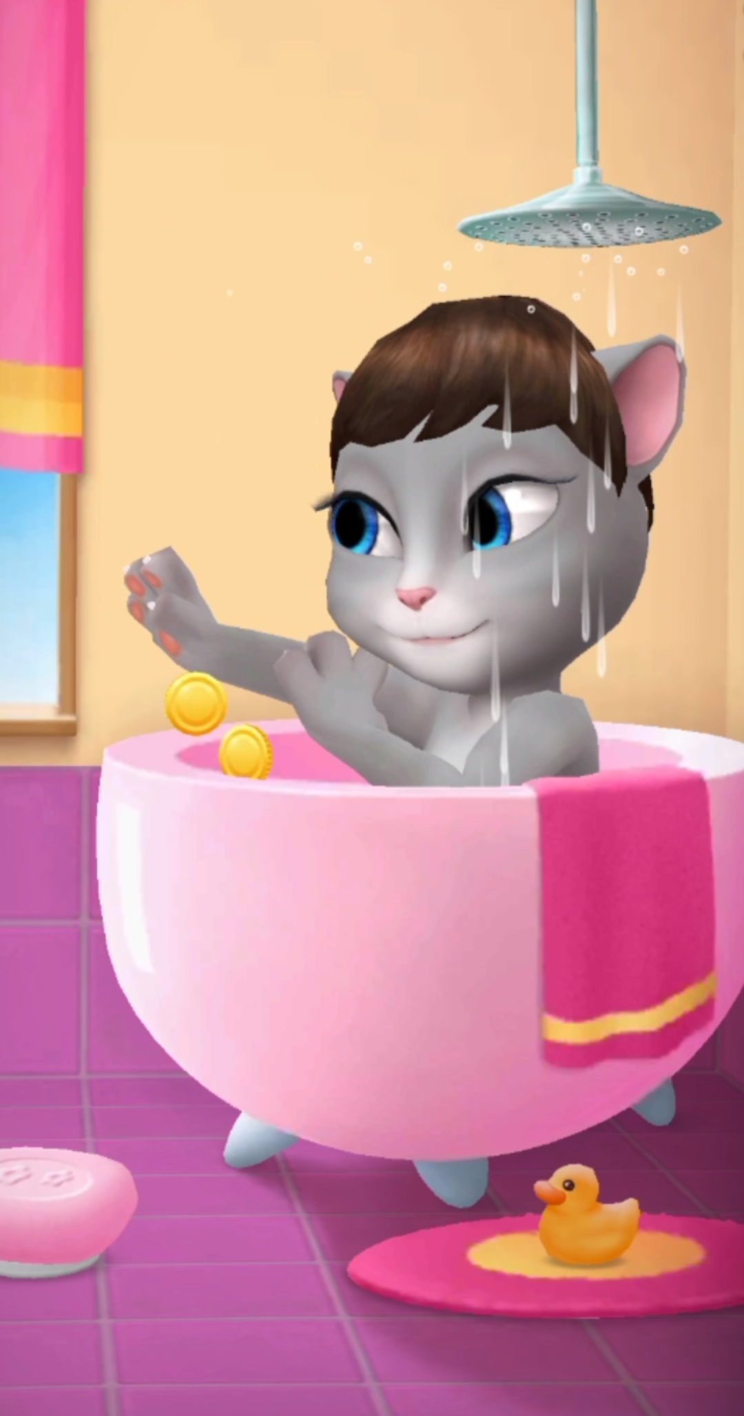 安吉拉洗洗睡觉