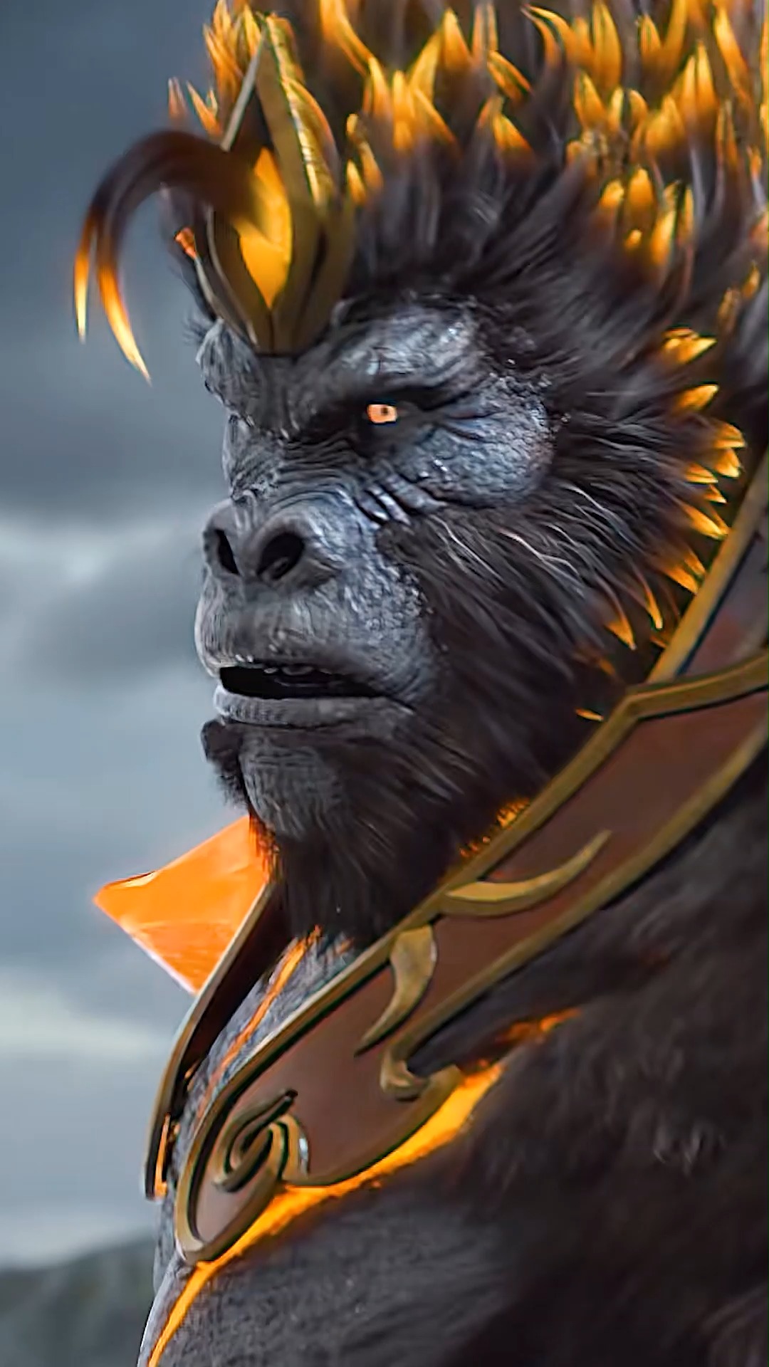 时候:就算是齐天大圣来了,也得让道 #国漫萌宠 #上古遗种朱厌-度小视