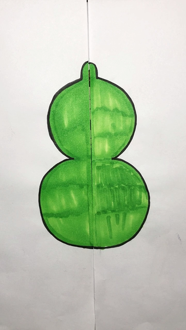 绿色葫芦简笔画图片