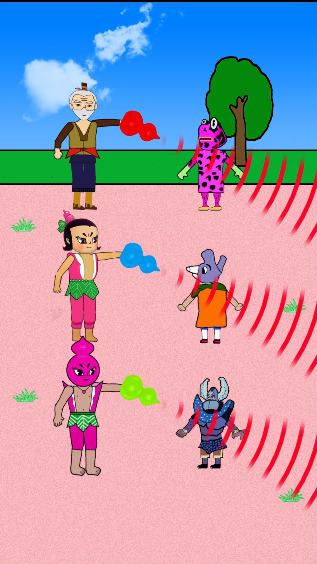 动漫#葫芦娃消灭妖怪