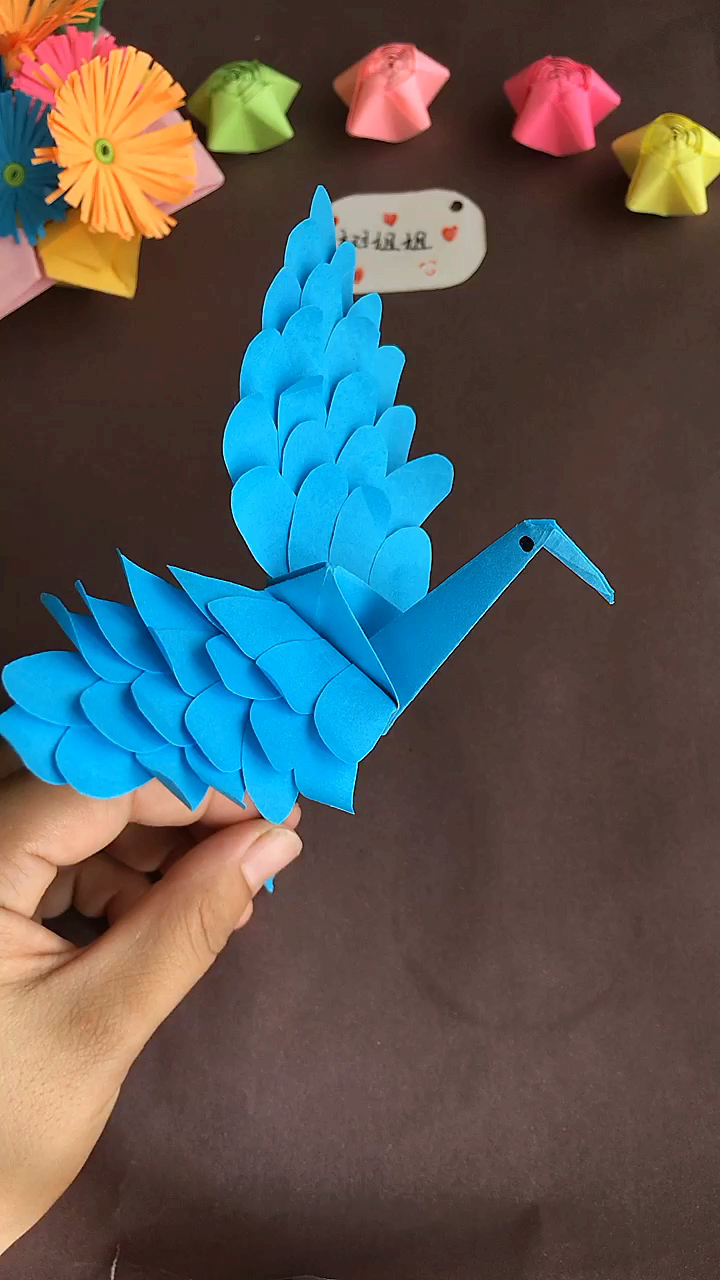 史上最热夏天#好看又简单的丹顶鹤折法