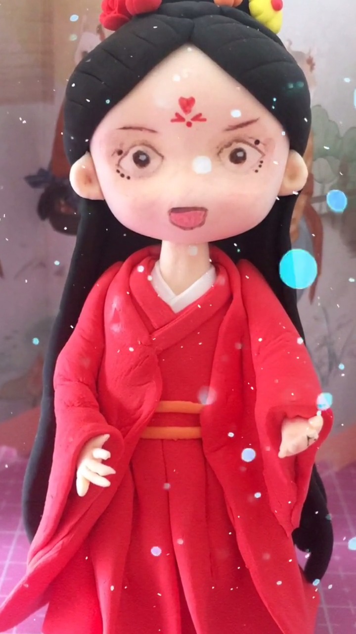 超轻粘土q版琉璃褚璇教程参考