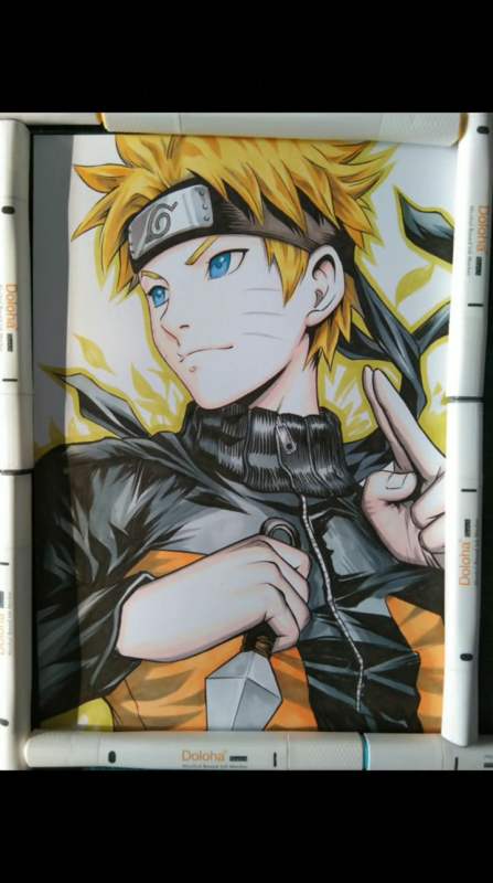 手绘##动漫##火影忍者#不一样的画风,不一样的鸣人-全民小视频