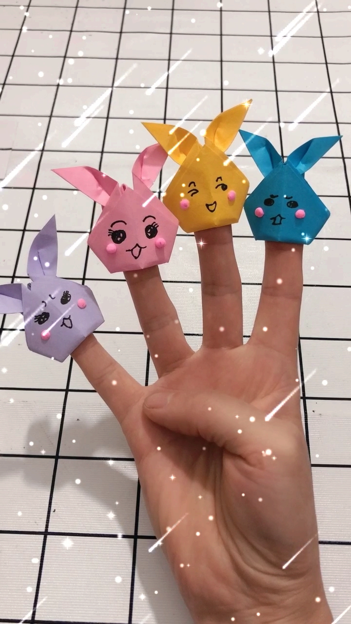 小兔子指套,和孩子互动起来