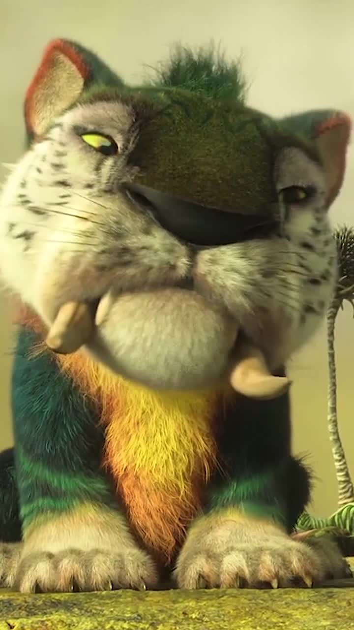 《疯狂原始人2》:怕黑的老虎也太阔爱了吧!