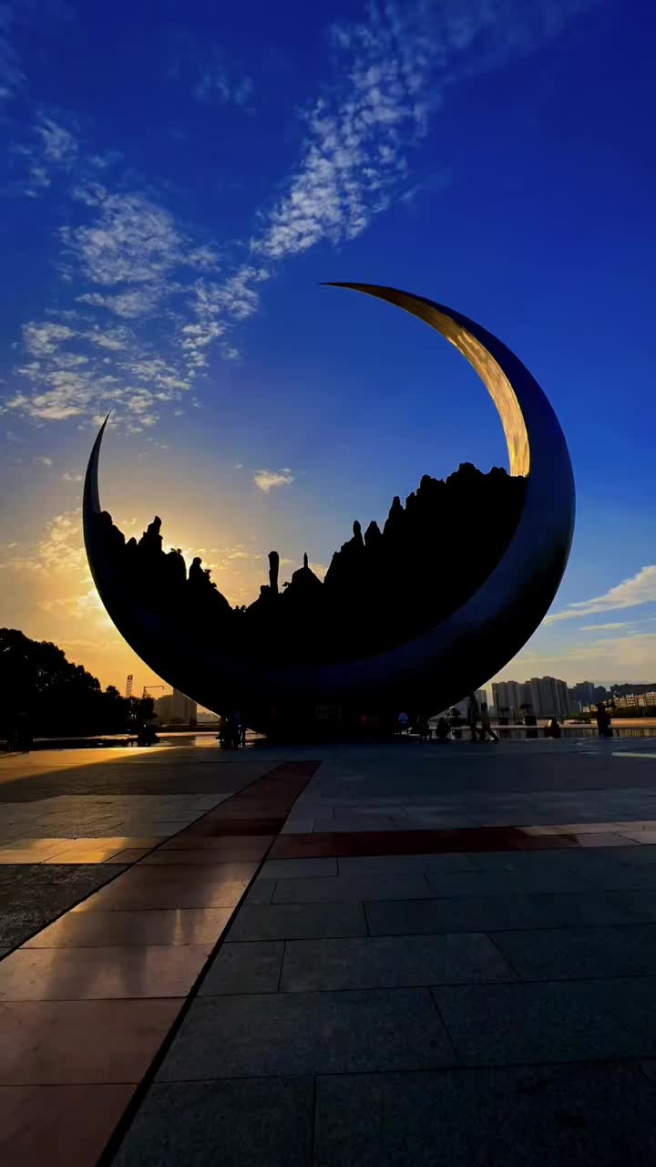 全民自拍#夕阳无限好只是近黄昏!三江公园邂逅夕阳余晖