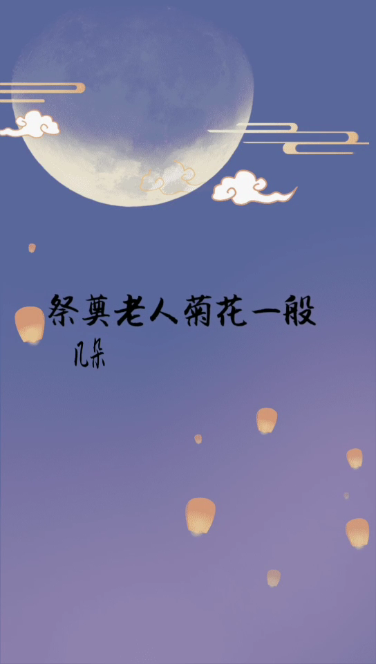 祭奠老人菊花一般几朵?