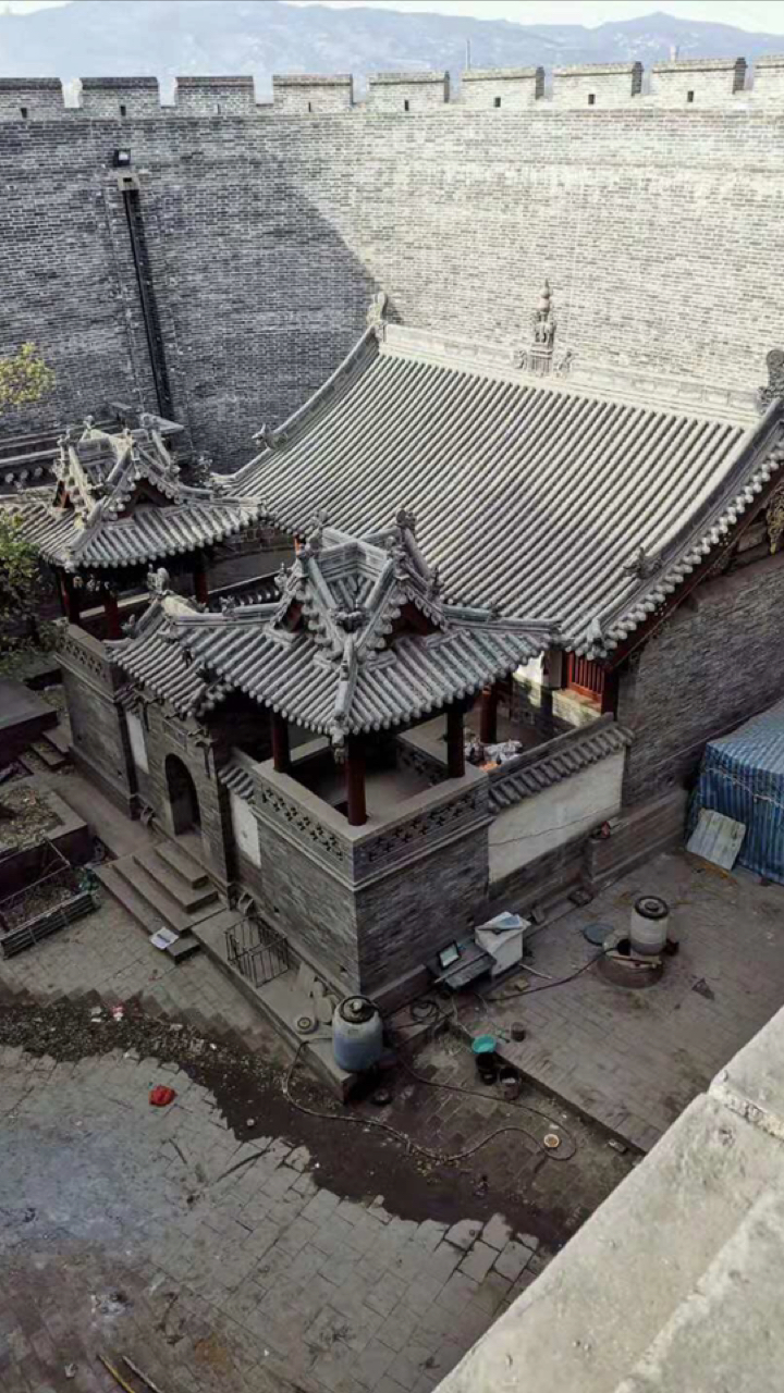 古建#四合院建筑 青砖青瓦仿古地砖厂家