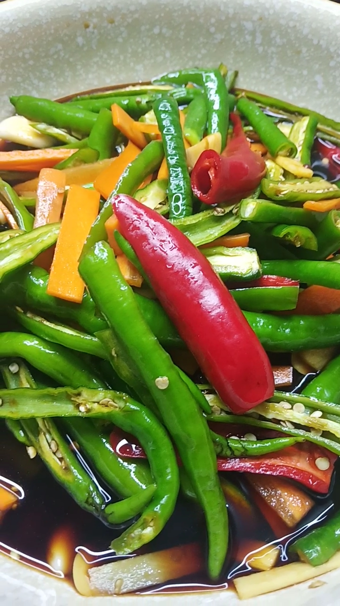 舌尖上的乡村美食#辣椒这样腌好吃的不得了,爱美食爱生活!