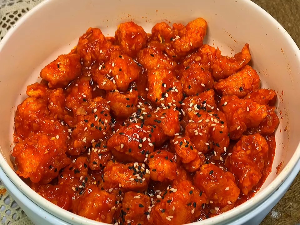 #美食#韩式甜辣鸡块