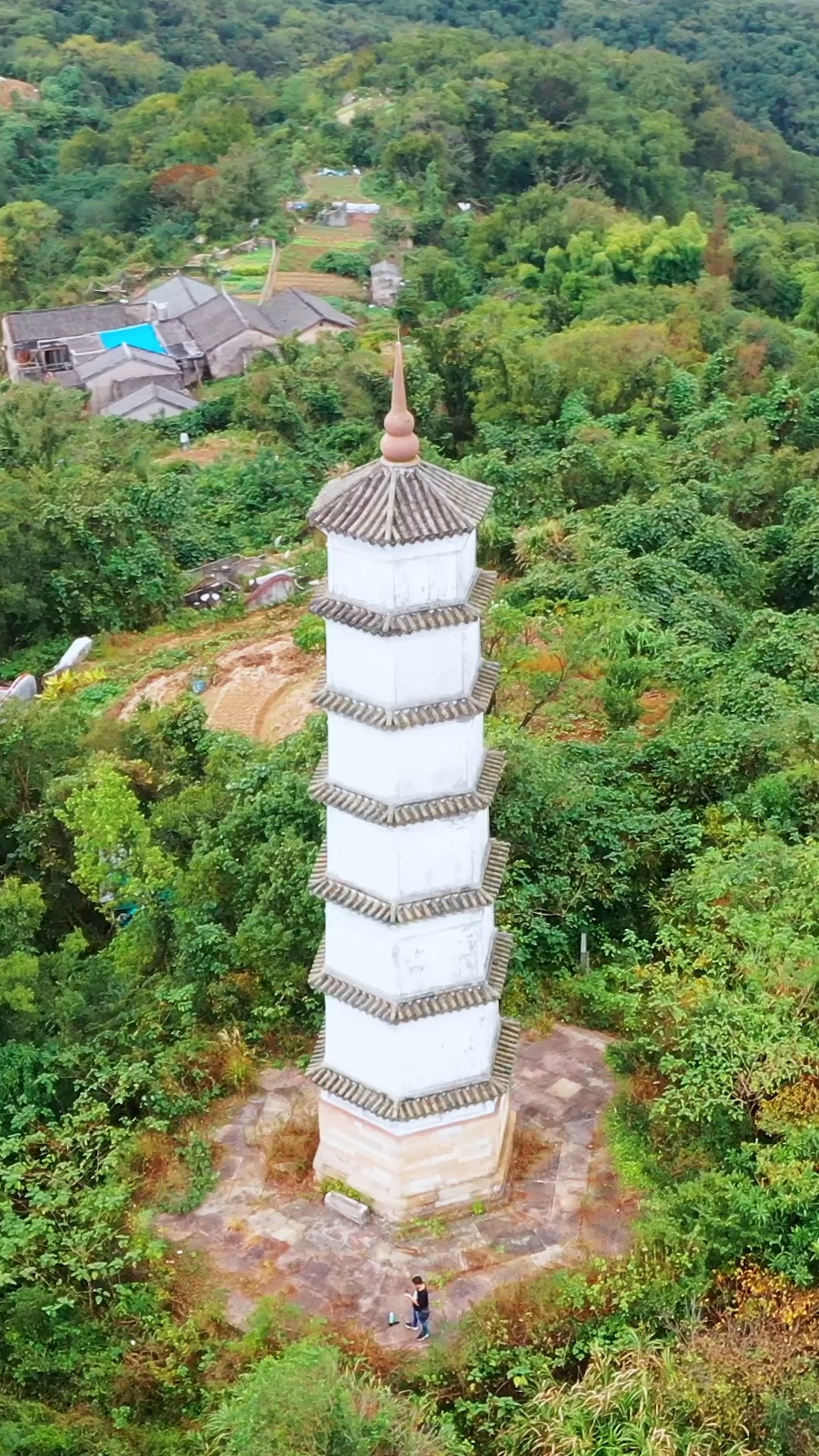 我要上热门#浙江台州椒江太和山塔,古名鸿文宝塔,始建于明洪武六年