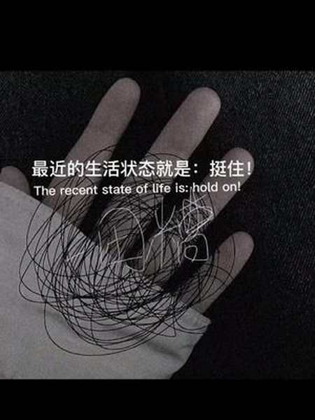 最近的生活状态就是:挺住!#朋友圈背景图 #文案 剪映-全民小视频