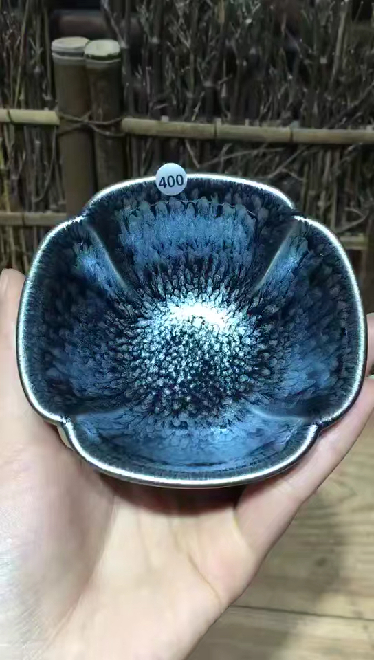 连宏达 手工作品 【含笑】百花盏 口径10 高4.5  礼盒证书包装