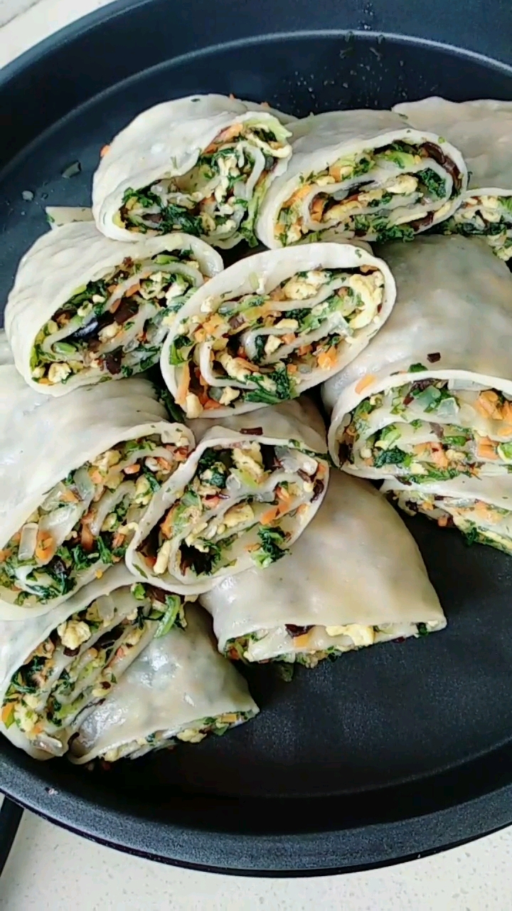 蒸菜卷 皮筋道 馅鲜香