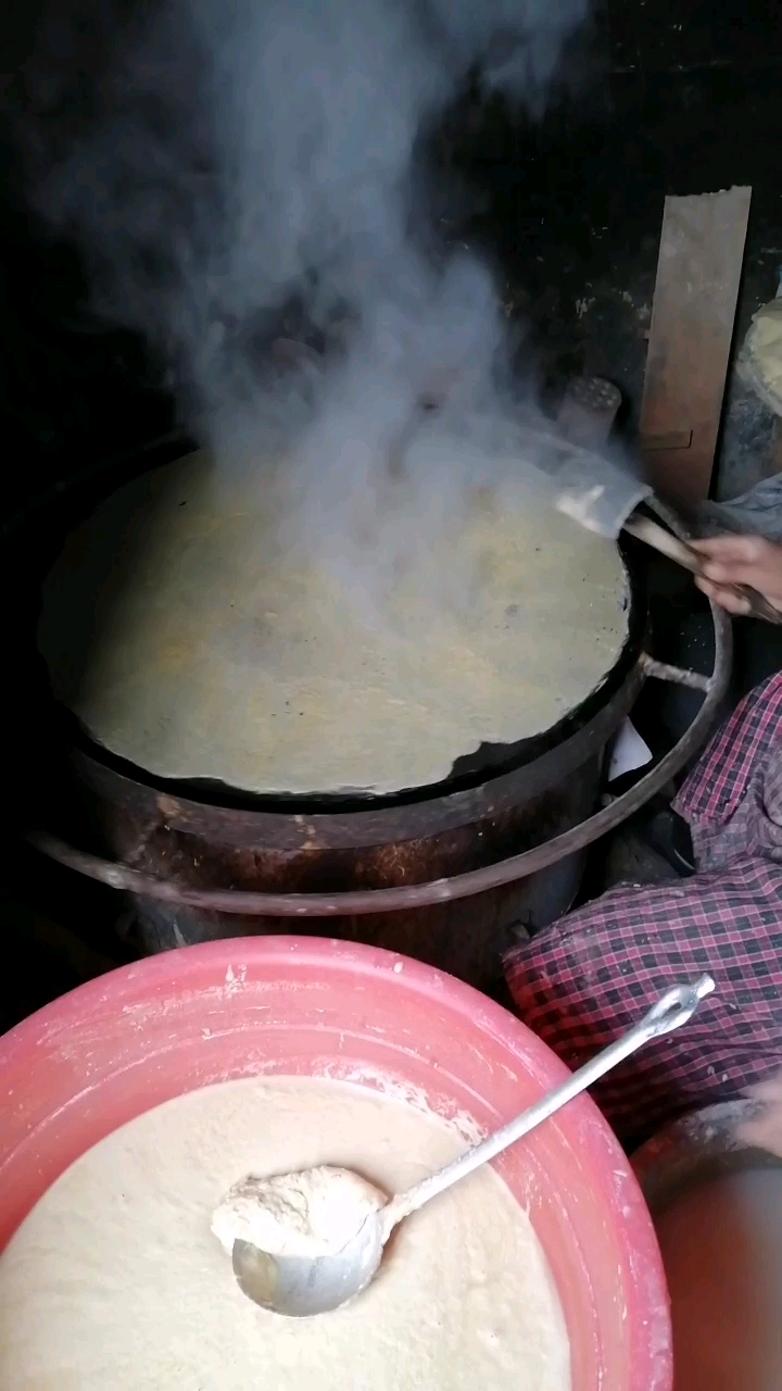 煎饼制作过程图片