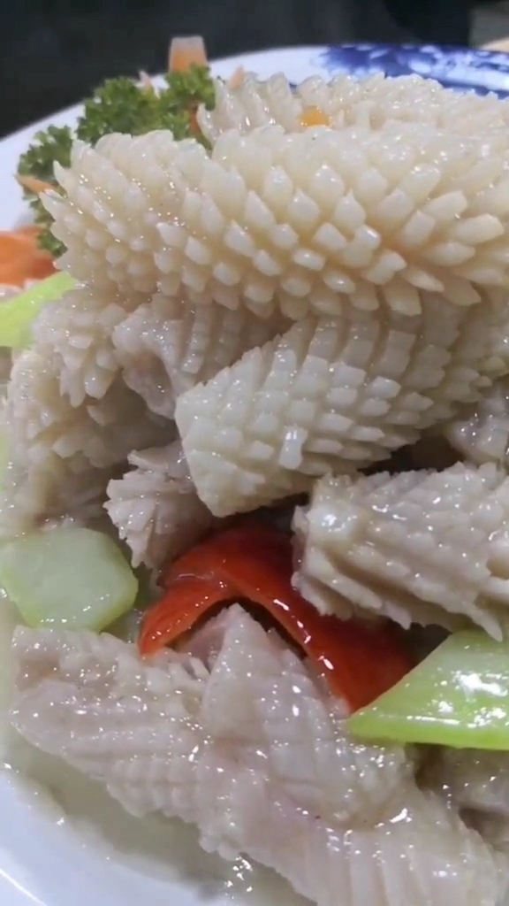 大厨出炒的★麦穗鱿鱼