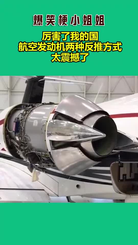厉害了我的国,航空发动机两种反推方式,太震撼了-度小视