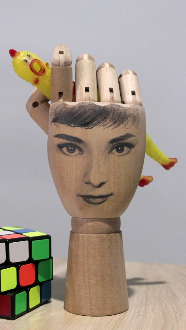 赫本素描#木偶手绘