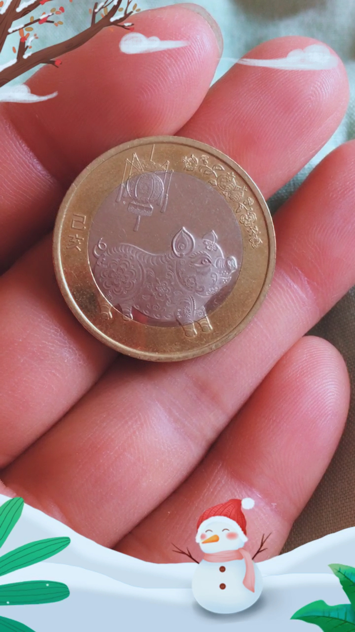 小猪10元纪念币