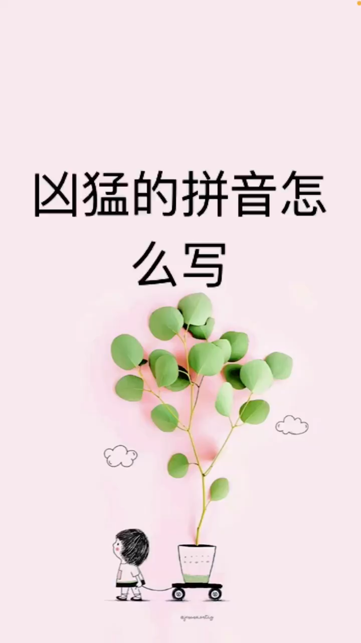 我来告诉你凶猛的拼音怎么写