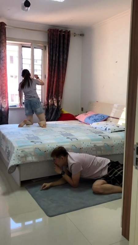 爱睡懒觉的媳妇简直比猪还懒.