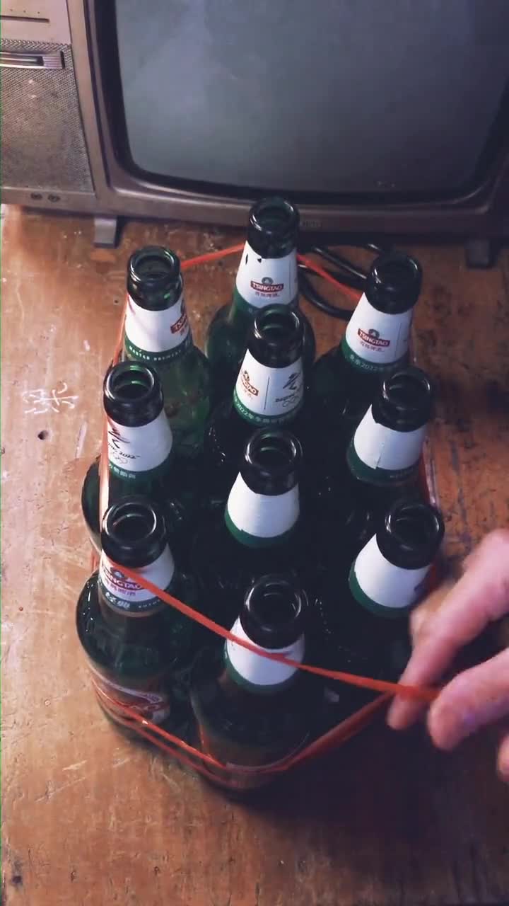 八九十年代小卖部捆啤酒瓶的手法,还有人记得这些操作吗?