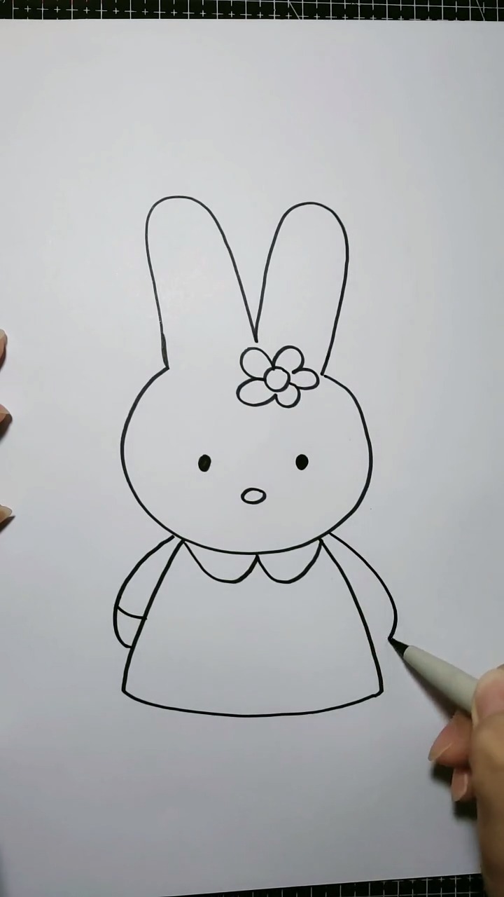 米菲兔 简笔画图片