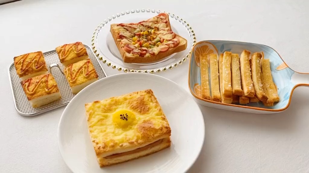 美食#吐司的4种懒人早餐吃法我最喜欢最后一种!