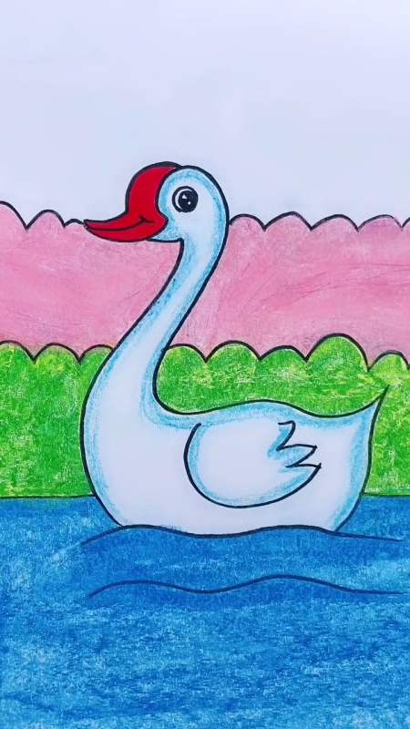 鹅鹅鹅曲项向天歌白毛浮绿水红掌去哪了