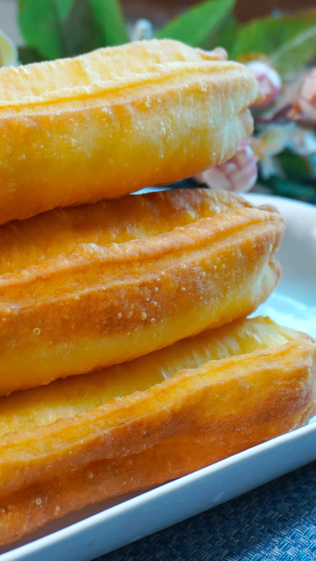 自制美食#空心小油条的家常做法-度小视