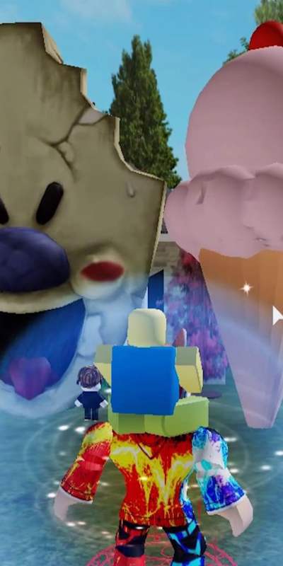 游戏#roblox冰淇淋怪人联机版,来到罗德老家,我吃上了冰淇淋!-度惺佑