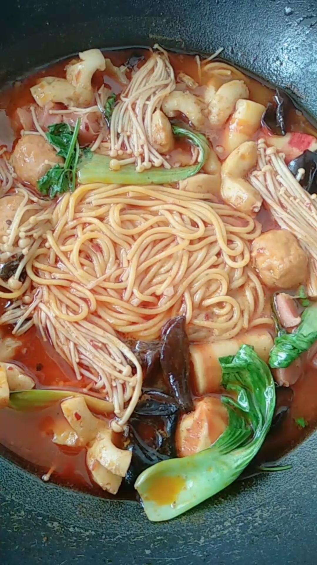 舌尖上的乡村美食#家庭版麻辣烫