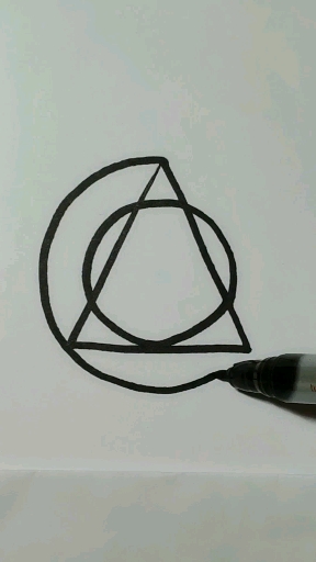 高手在民间#一笔画圆