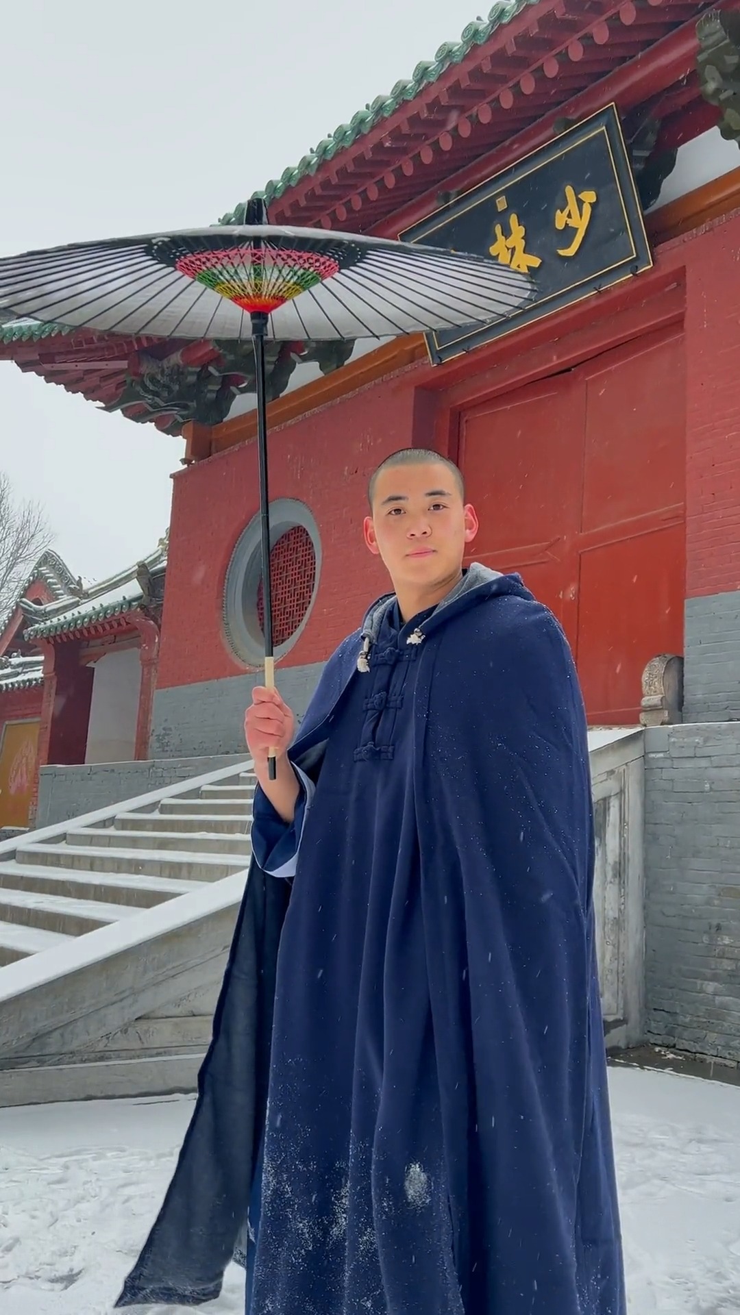 新年不谈天说地带你们看看少林寺的雪景#释延高 #少林寺