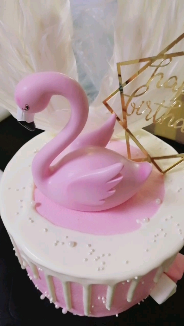 网红火烈鸟蛋糕,喜欢的双击