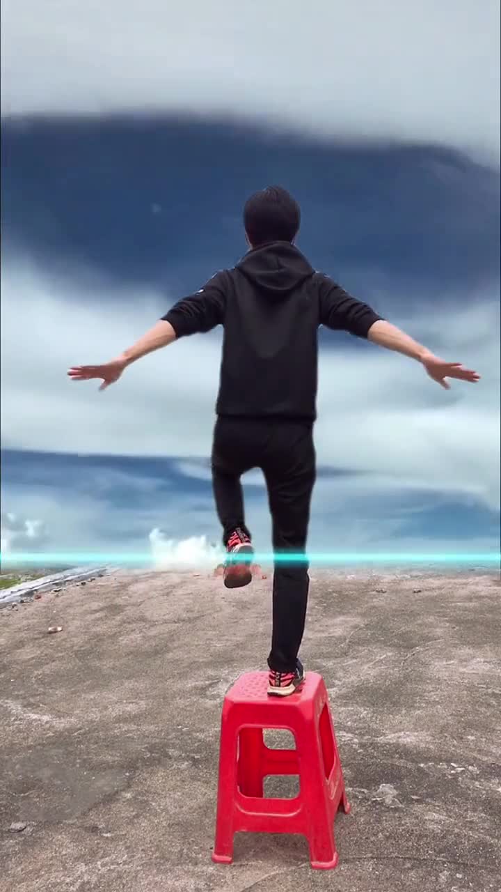 我要上热门#蓝线合拍