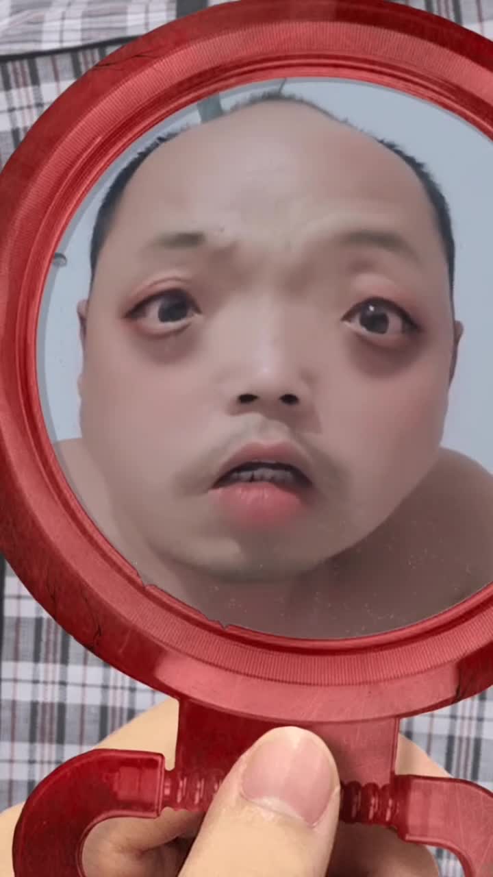 镜子中的那个人怎么比我还丑