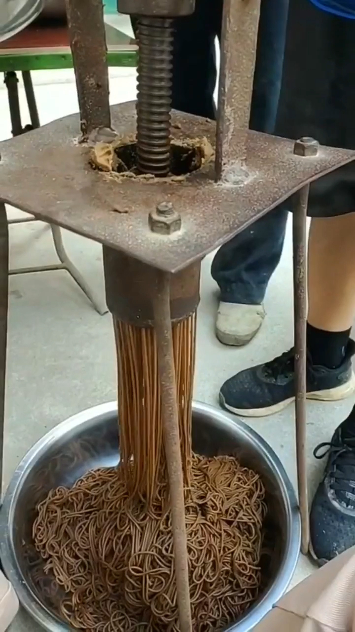 美食#古董饸饹床子