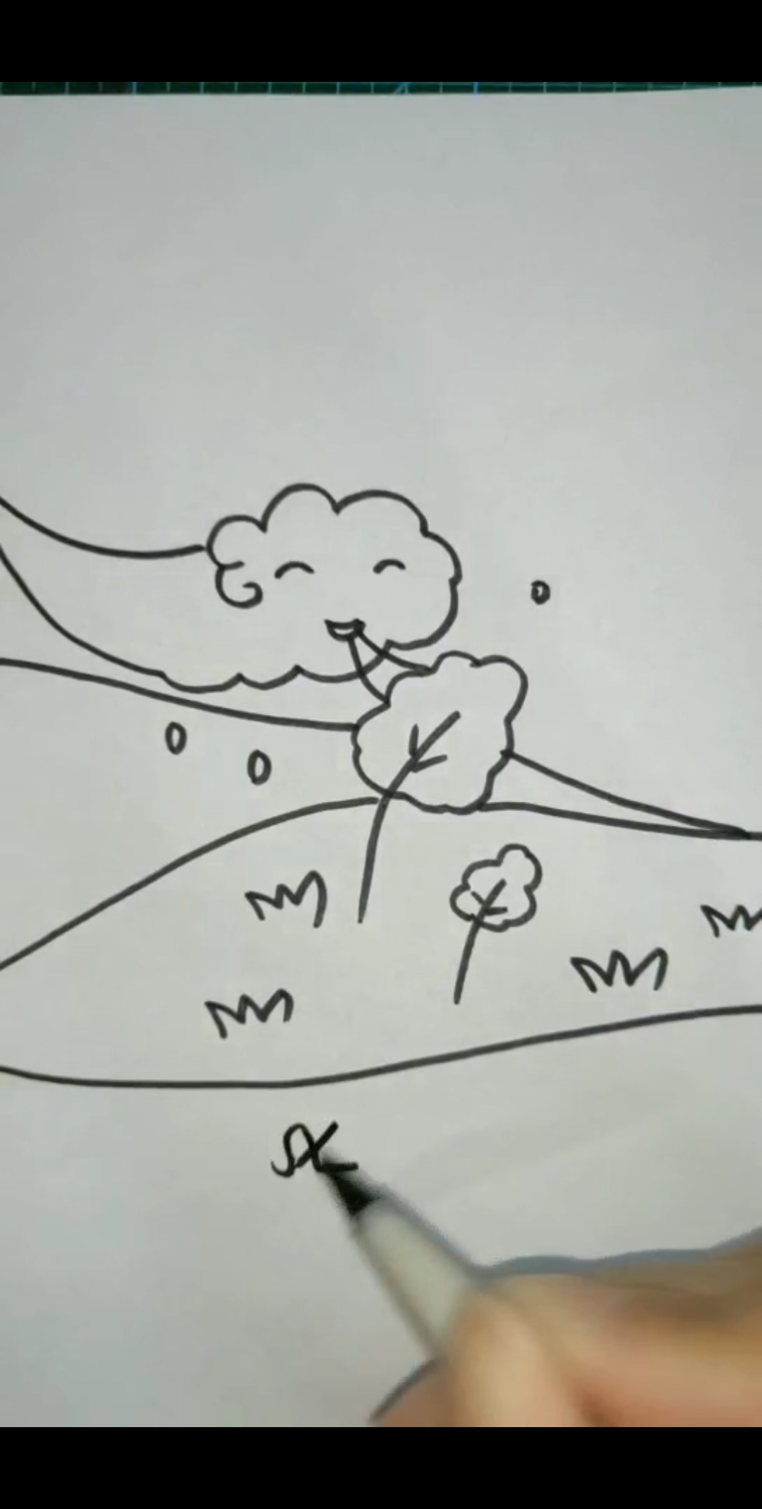 优秀如我##简笔画 春风吹大地-度小视