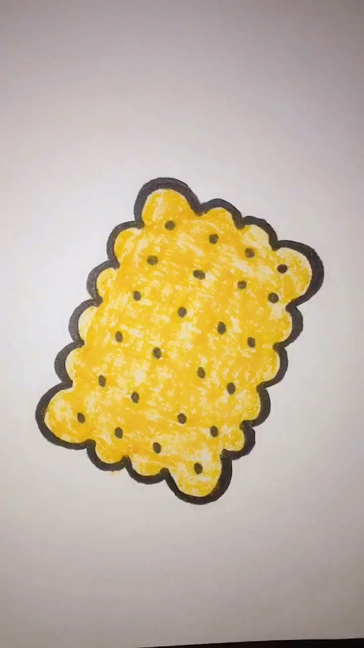 简笔画饼干,学会教宝宝画吧
