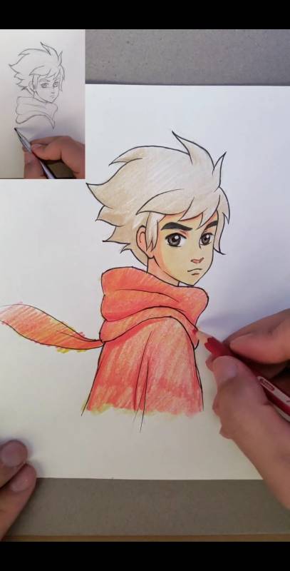 永明漫画#教你画大鱼海棠中的湫-度小视