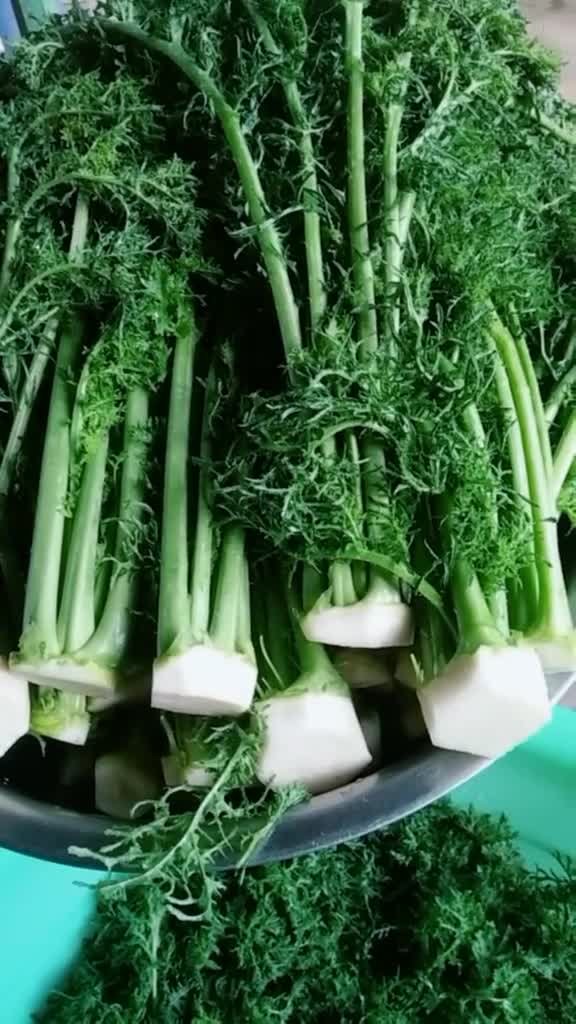 芥菜樱这样腌好吃颜色翠绿放一年也不坏不变